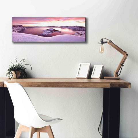 Image of 'Crater Lake Pano 4 2' by Thomas Haney, Giclee Canvas Wall Art,36 x 12