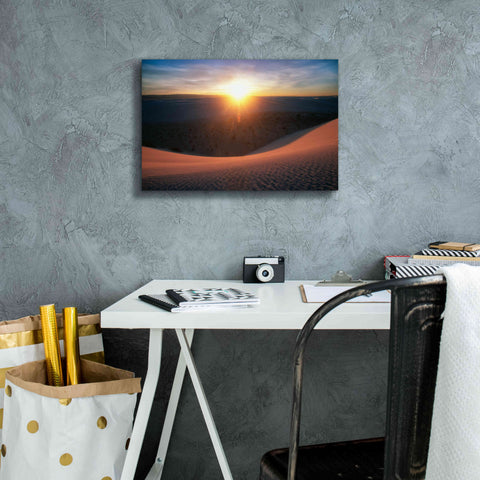 Image of 'Curved Dune Spot Removed' by Thomas Haney, Giclee Canvas Wall Art,18 x 12