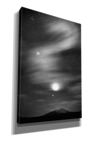 Image of 'Diamond Lake Moon Streak B&W' by Thomas Haney, Giclee Canvas Wall Art