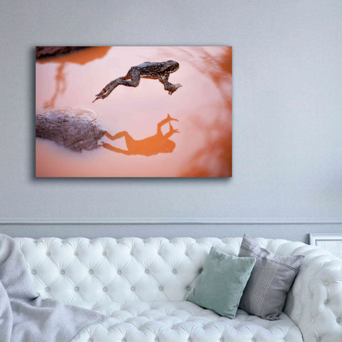Image of 'Frog Jump 3' by Thomas Haney, Giclee Canvas Wall Art,60 x 40