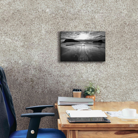 Image of 'Harris Stream 1 B&W' by Thomas Haney, Giclee Canvas Wall Art,18 x 12