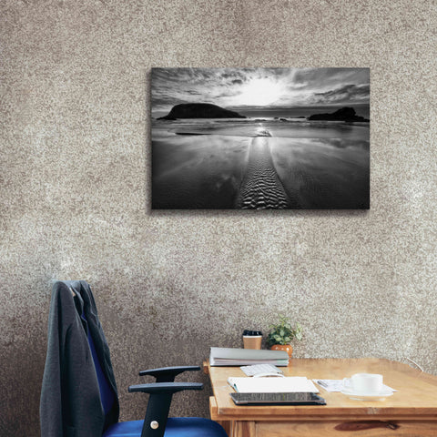 Image of 'Harris Stream 1 B&W' by Thomas Haney, Giclee Canvas Wall Art,40 x 26