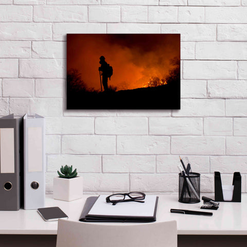 Image of 'Holding Line' by Thomas Haney, Giclee Canvas Wall Art,18 x 12