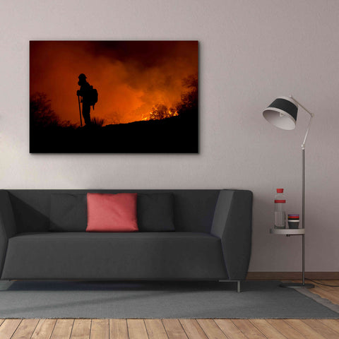 Image of 'Holding Line' by Thomas Haney, Giclee Canvas Wall Art,60 x 40