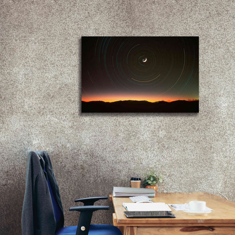 Image of 'Moon North Star' by Thomas Haney, Giclee Canvas Wall Art,40 x 26