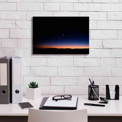 Image of 'Moon Planets' by Thomas Haney, Giclee Canvas Wall Art,18 x 12