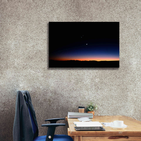 Image of 'Moon Planets' by Thomas Haney, Giclee Canvas Wall Art,40 x 26