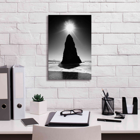 Image of 'Rock Pillar Sun' by Thomas Haney, Giclee Canvas Wall Art,12 x 18