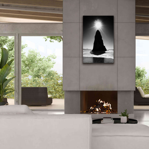 Image of 'Rock Pillar Sun' by Thomas Haney, Giclee Canvas Wall Art,26 x 40