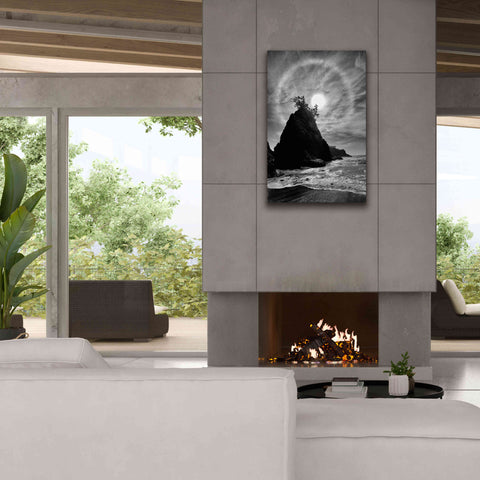 Image of 'Sun Halo 2 Proc B&W' by Thomas Haney, Giclee Canvas Wall Art,26 x 40