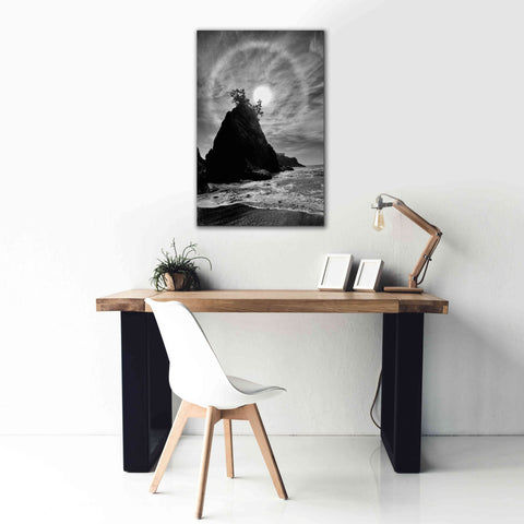 Image of 'Sun Halo 2 Proc B&W' by Thomas Haney, Giclee Canvas Wall Art,26 x 40