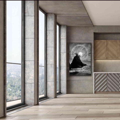 Image of 'Sun Halo 2 Proc B&W' by Thomas Haney, Giclee Canvas Wall Art,40 x 60