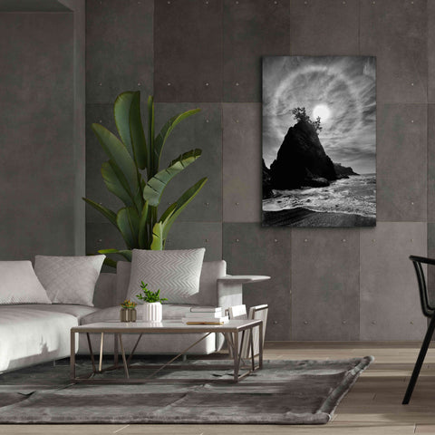 Image of 'Sun Halo 2 Proc B&W' by Thomas Haney, Giclee Canvas Wall Art,40 x 60