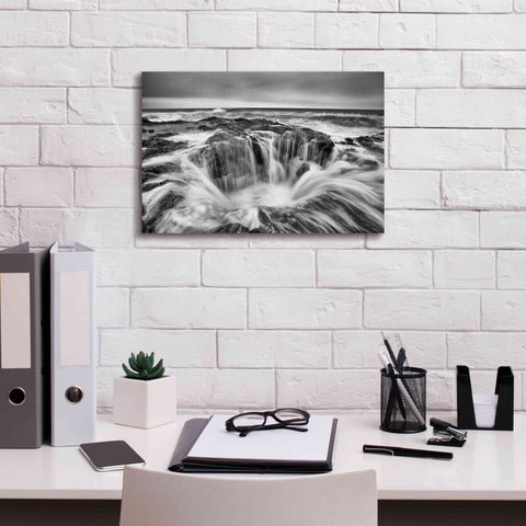 Image of 'Thors Well B&W' by Thomas Haney, Giclee Canvas Wall Art,18 x 12