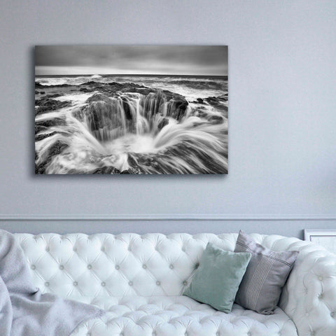 Image of 'Thors Well B&W' by Thomas Haney, Giclee Canvas Wall Art,60 x 40