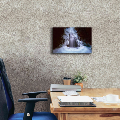 Image of 'Ice Fall 3' by Thomas Haney, Giclee Canvas Wall Art,18 x 12