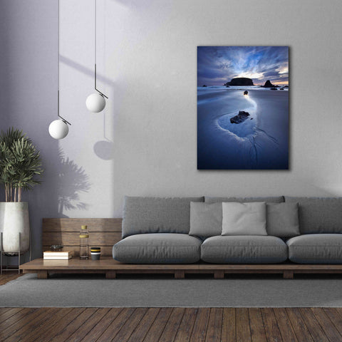 Image of 'Reflection Whale Head' by Thomas Haney, Giclee Canvas Wall Art,40 x 54