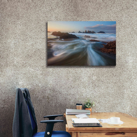 Image of 'Seal Rock Horiz Torrent' by Thomas Haney, Giclee Canvas Wall Art,40 x 26