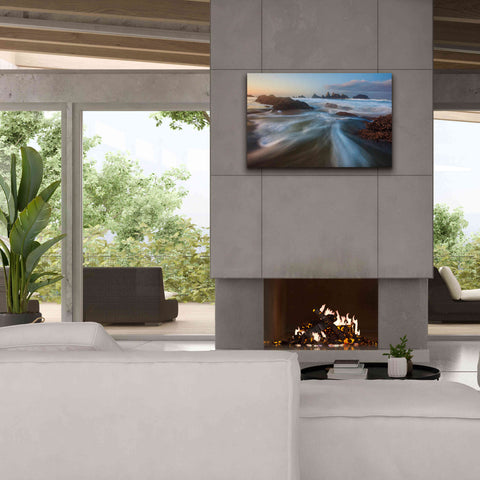 Image of 'Seal Rock Horiz Torrent' by Thomas Haney, Giclee Canvas Wall Art,40 x 26