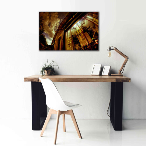 Image of 'Love In Paris' by Sebastien Lory, Giclee Canvas Wall Art,40 x 26
