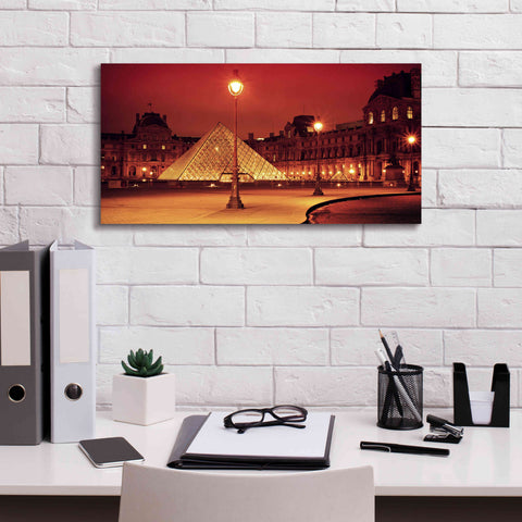 Image of 'Louvre' by Sebastien Lory, Giclee Canvas Wall Art,24 x 12