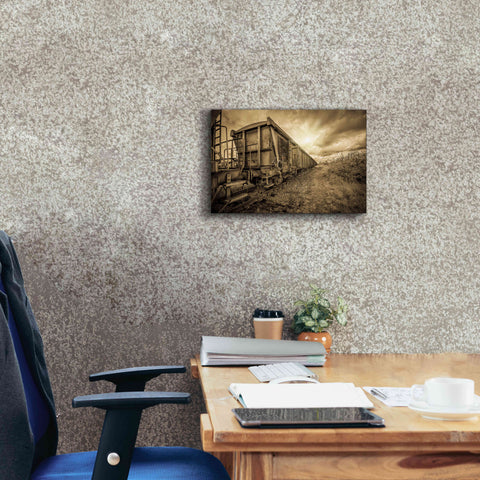 Image of 'Lost Train' by Sebastien Lory, Giclee Canvas Wall Art,18 x 12