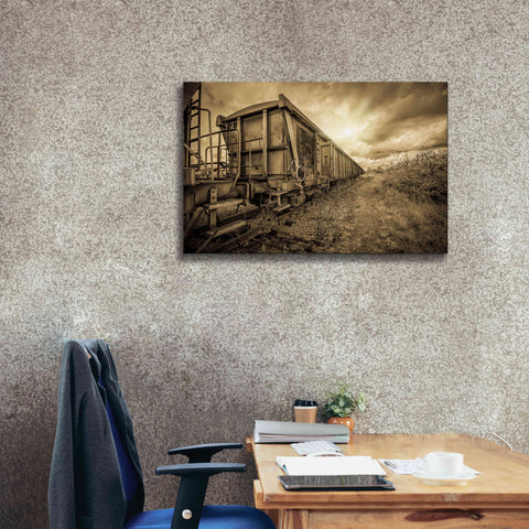 Image of 'Lost Train' by Sebastien Lory, Giclee Canvas Wall Art,40 x 26