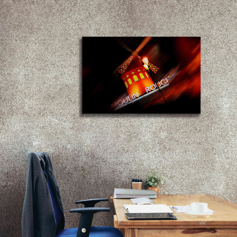 Image of 'Moulin Rouge' by Sebastien Lory, Giclee Canvas Wall Art,40 x 26