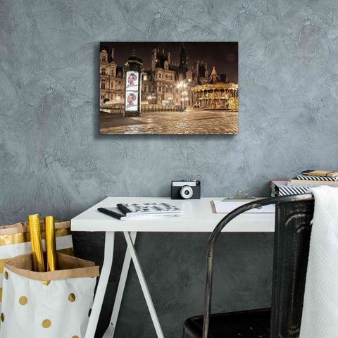 Image of 'Night Carnival' by Sebastien Lory, Giclee Canvas Wall Art,18 x 12