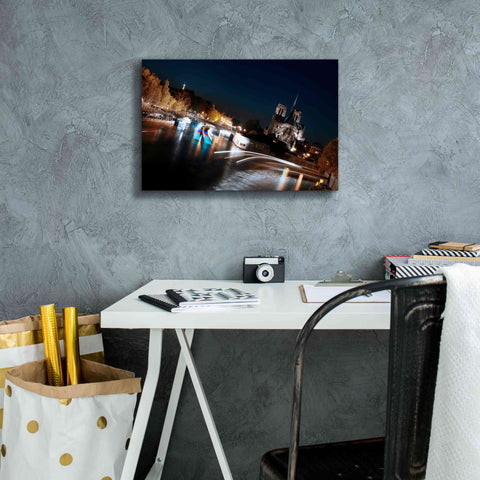 Image of 'Parisian Lights' by Sebastien Lory, Giclee Canvas Wall Art,18 x 12