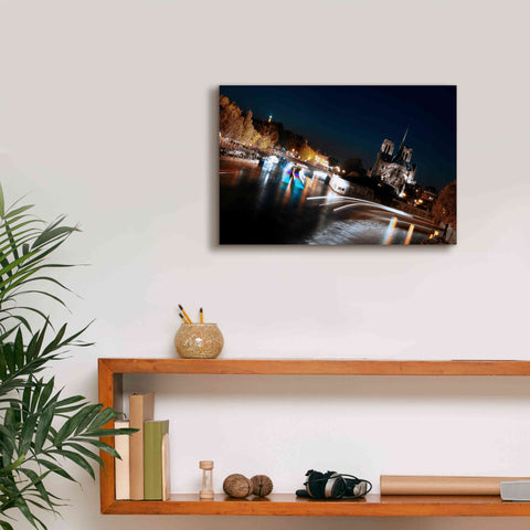 Image of 'Parisian Lights' by Sebastien Lory, Giclee Canvas Wall Art,18 x 12