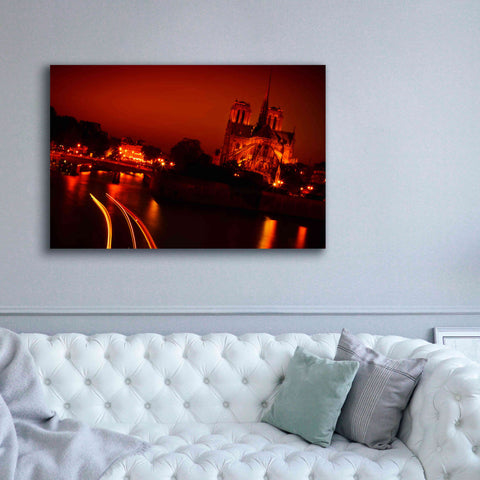 Image of 'Red Night' by Sebastien Lory, Giclee Canvas Wall Art,60 x 40