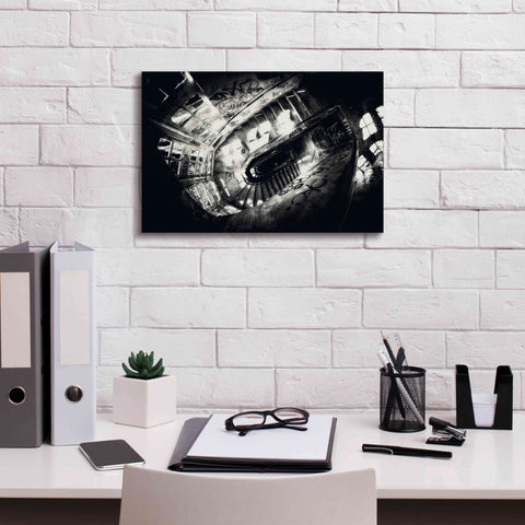 Image of 'Sanat stairs' by Sebastien Lory, Giclee Canvas Wall Art,18 x 12