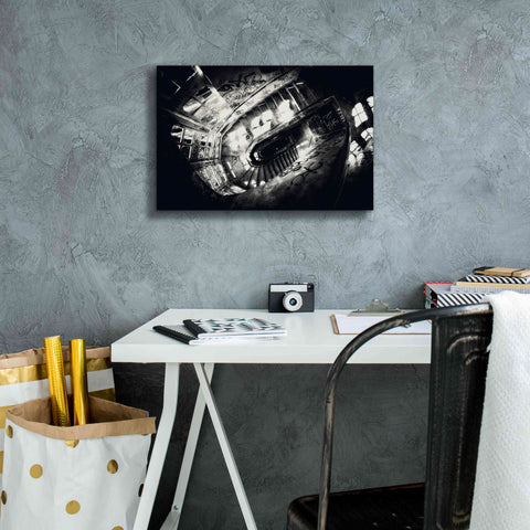 Image of 'Sanat stairs' by Sebastien Lory, Giclee Canvas Wall Art,18 x 12