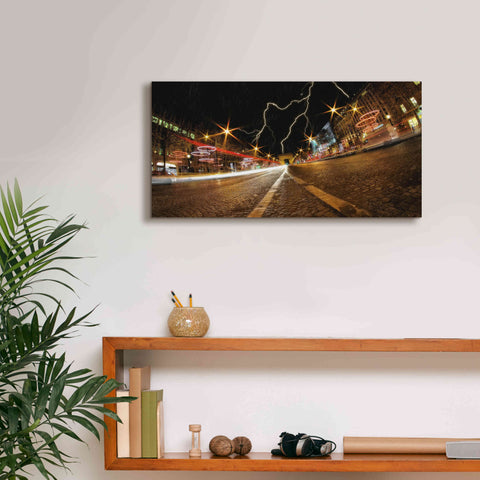 Image of 'Elysee storm' by Sebastien Lory, Giclee Canvas Wall Art,24 x 12