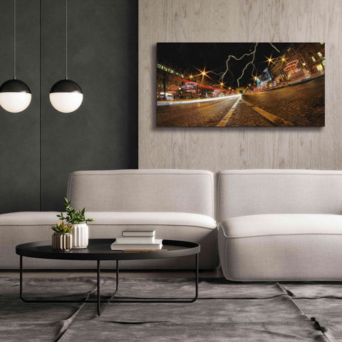 Image of 'Elysee storm' by Sebastien Lory, Giclee Canvas Wall Art,60 x 30