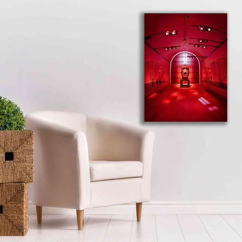 Image of 'Red Sculpture' by Sebastien Lory, Giclee Canvas Wall Art,26 x 34