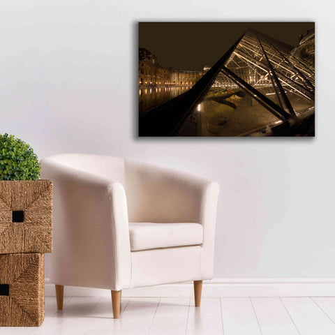 Image of 'Louvre 2' by Sebastien Lory, Giclee Canvas Wall Art,40 x 26