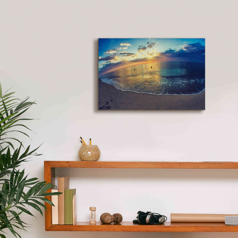 Image of 'Cypress Sunrise III' by Sebastien Lory, Giclee Canvas Wall Art,18 x 12