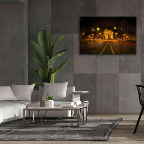 Image of 'Arc Night' by Sebastien Lory, Giclee Canvas Wall Art,60 x 40