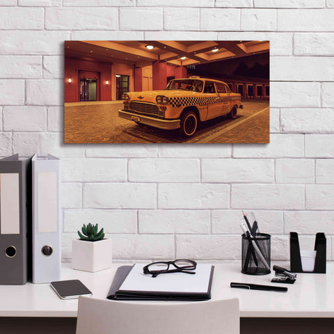 Image of 'Disney 2 Taxi' by Sebastien Lory, Giclee Canvas Wall Art,24 x 12