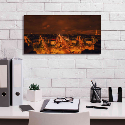 Image of 'From Arc De Triomphe' by Sebastien Lory, Giclee Canvas Wall Art,24 x 12