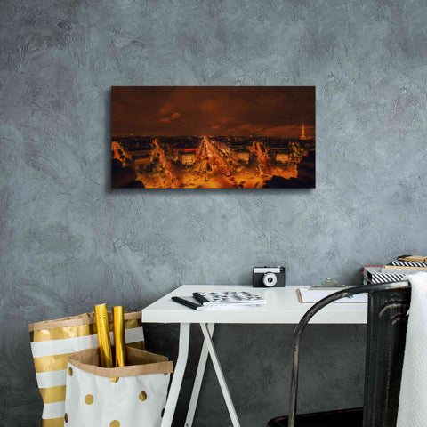 Image of 'From Arc De Triomphe' by Sebastien Lory, Giclee Canvas Wall Art,24 x 12