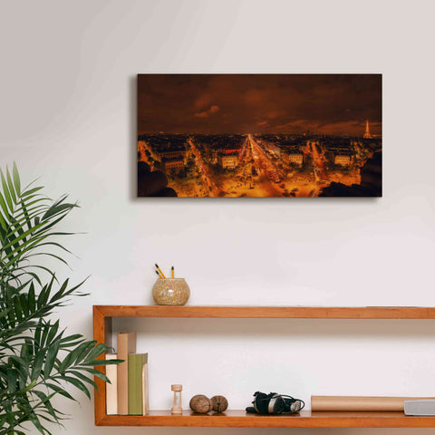 Image of 'From Arc De Triomphe' by Sebastien Lory, Giclee Canvas Wall Art,24 x 12