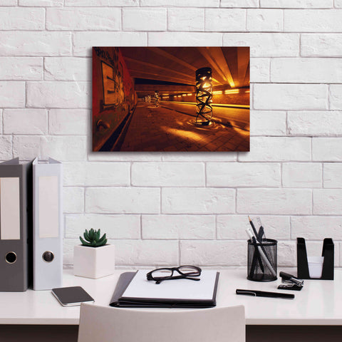 Image of 'Light Bridge' by Sebastien Lory, Giclee Canvas Wall Art,18 x 12