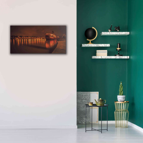 Image of 'Paris Lost Boat' by Sebastien Lory, Giclee Canvas Wall Art,40 x 20