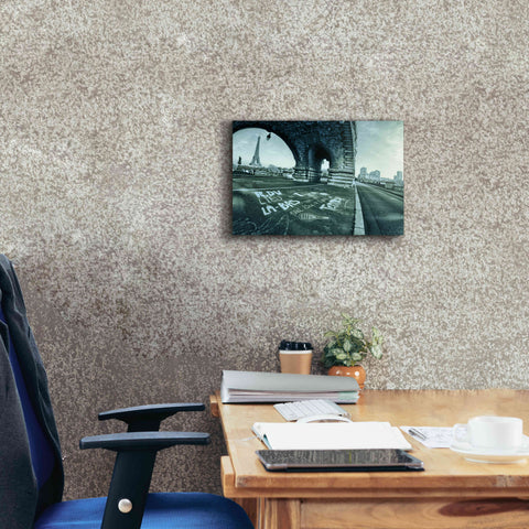 Image of 'Paris Tennis' by Sebastien Lory, Giclee Canvas Wall Art,18 x 12