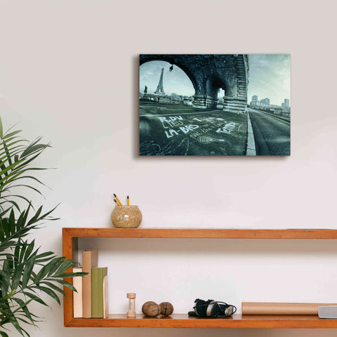 Image of 'Paris Tennis' by Sebastien Lory, Giclee Canvas Wall Art,18 x 12