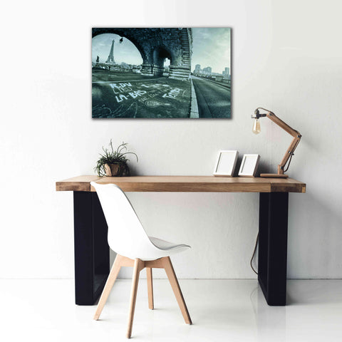 Image of 'Paris Tennis' by Sebastien Lory, Giclee Canvas Wall Art,40 x 26