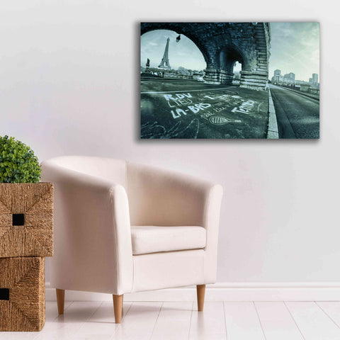 Image of 'Paris Tennis' by Sebastien Lory, Giclee Canvas Wall Art,40 x 26